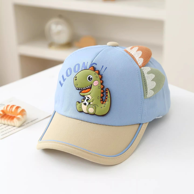 Dječja kapa za sunce s dinozaurom, unisex baseball kapa za bebe i djecu, proljeće-jesen stil, s vezenjem