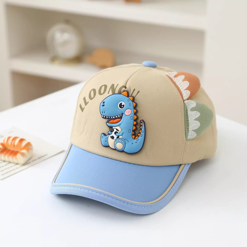 Dječja kapa za sunce s dinozaurom, unisex baseball kapa za bebe i djecu, proljeće-jesen stil, s vezenjem