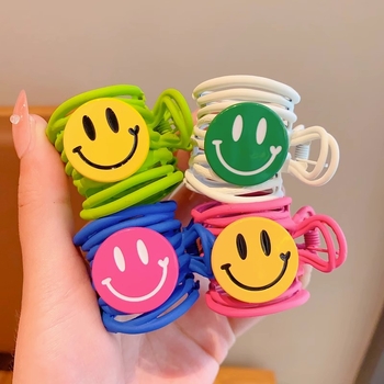 Dječji klips za kosu s osmijehom, za visoku repu, Dopamine hair clip, 2023 novi model