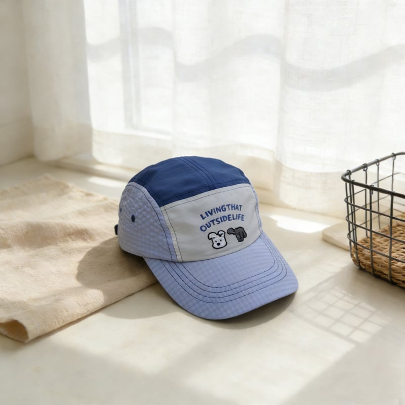 Dječja color-block cartoon baseball kapa – ljetna sunčana kapa za zaštitu od sunca, unisex, prozračna