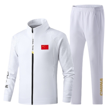 Jesenji unisex trening komplet za sport i borilačke vještine, dugi rukavi, sako s ovratnikom, poliester