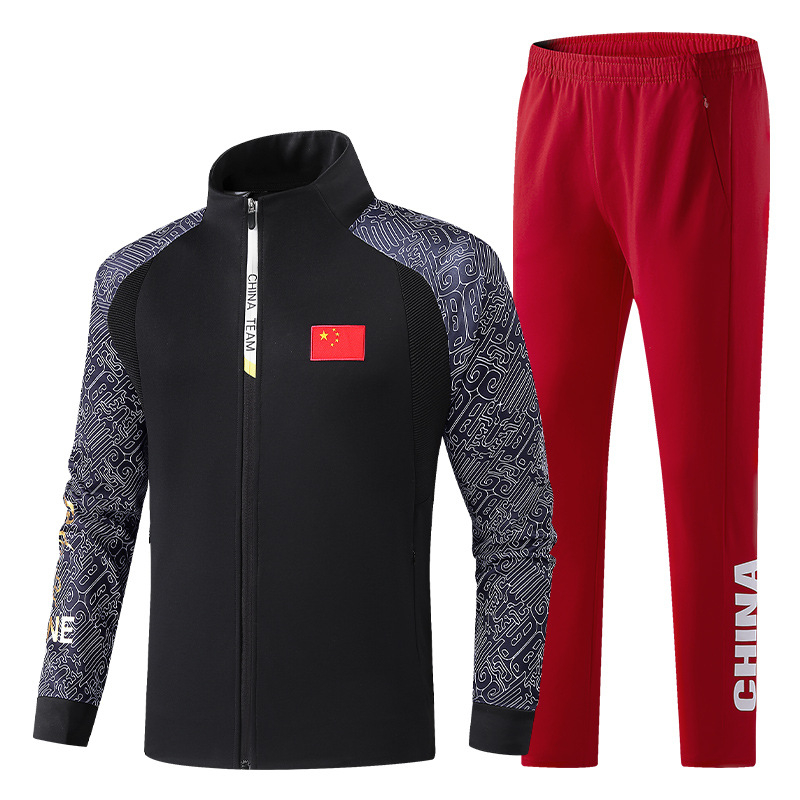 Jesenji unisex trening komplet za sport i borilačke vještine, dugi rukavi, sako s ovratnikom, poliester