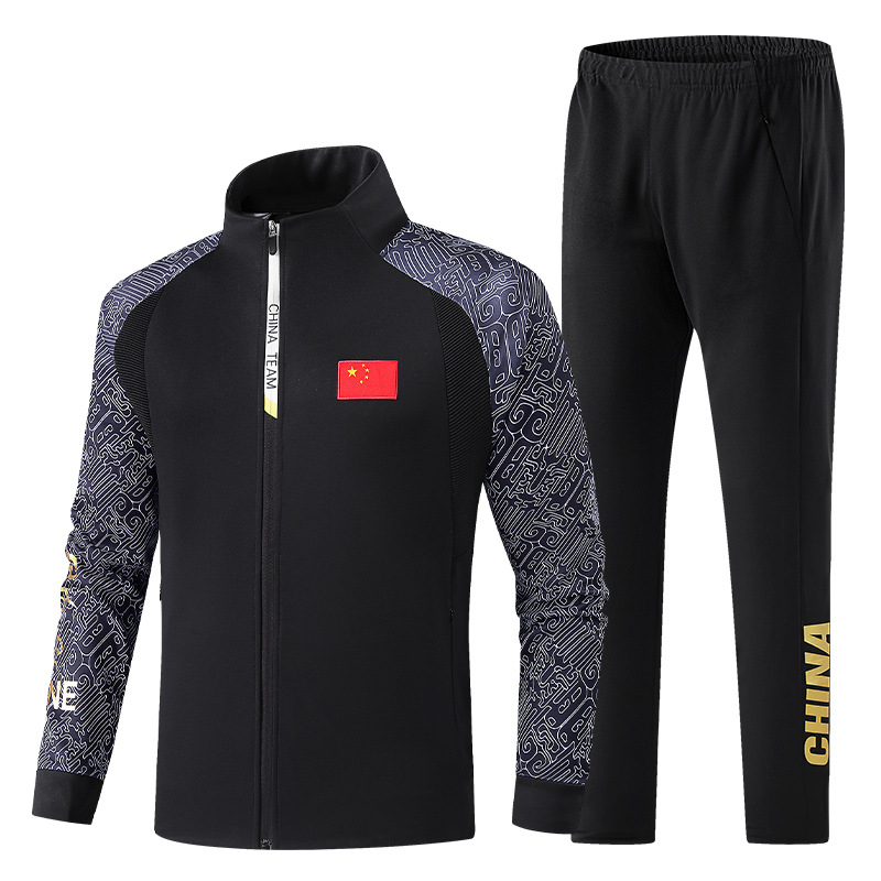 Jesenji unisex trening komplet za sport i borilačke vještine, dugi rukavi, sako s ovratnikom, poliester