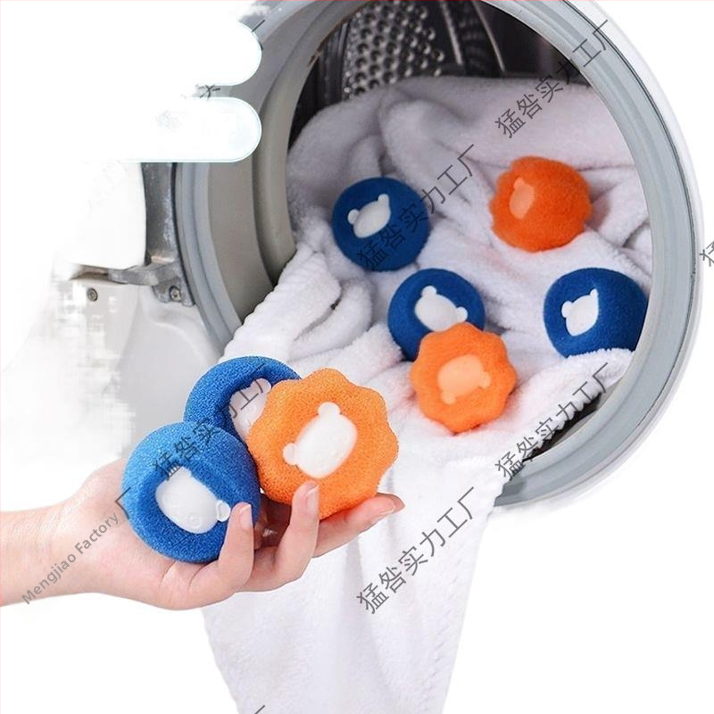 Kúzelná gulička na pranie: absorbuje mačaciu srsť, odstraňuje chlpy, čistí bubon práčky, filtruje vlasy a zabraňuje prilepeniu.