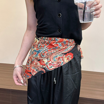 Materijalni pojas za struk s trokutnim šalom, ženski dodatak za haljinu u boho-etničkom stilu