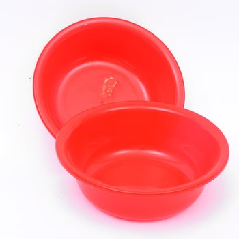 26 cm plastična posuda za pranje povrća i voća, crvena, kućna kuhinja, mala, s debelim dnom