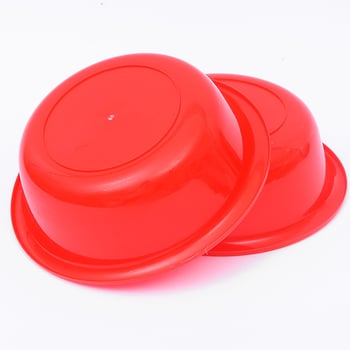 26 cm plastična posuda za pranje povrća i voća, crvena, kućna kuhinja, mala, s debelim dnom