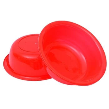 26 cm plastična posuda za pranje povrća i voća, crvena, kućna kuhinja, mala, s debelim dnom