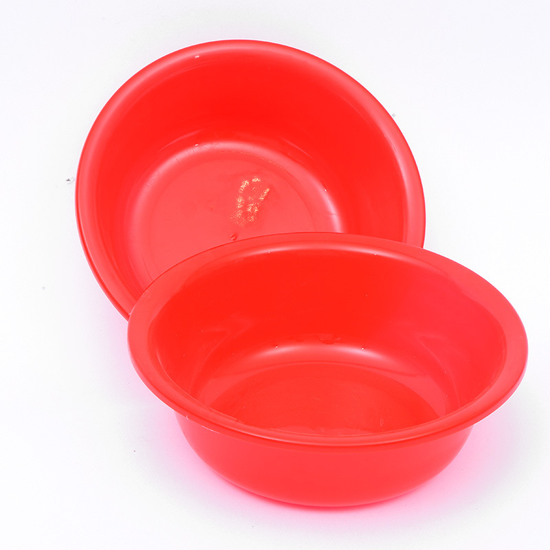26 cm plastična posuda za pranje povrća i voća, crvena, kućna kuhinja, mala, s debelim dnom