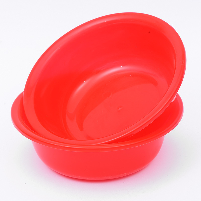 26 cm plastična posuda za pranje povrća i voća, crvena, kućna kuhinja, mala, s debelim dnom