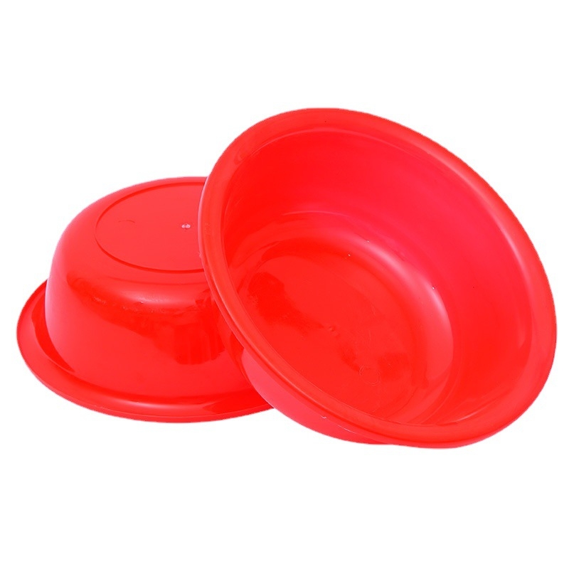 26 cm plastična posuda za pranje povrća i voća, crvena, kućna kuhinja, mala, s debelim dnom