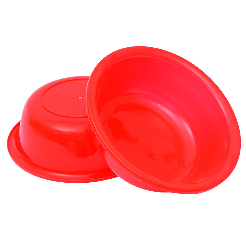 26 cm plastična posuda za pranje povrća i voća, crvena, kućna kuhinja, mala, s debelim dnom