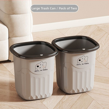 Kućni koš za otpad velike kapacitete, bez poklopca, plastični, za kuhinju, kupaonicu, WC, spavaću sobu, dnevni boravak i ured