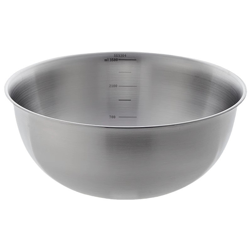 Posuda od nehrđajućeg čelika 304, prehrambena kvaliteta, okrugli promjer 22 cm, kuhinja, moderni minimalistički dizajn
