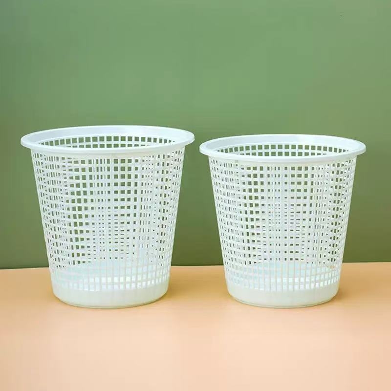 Plastični koš za otpad s perforiranim dizajnom za dnevni boravak i spavaću sobu, skandinavski minimalistički bez poklopca, 5 L