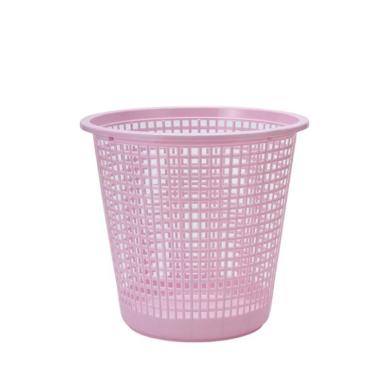 Plastični koš za otpad s perforiranim dizajnom za dnevni boravak i spavaću sobu, skandinavski minimalistički bez poklopca, 5 L