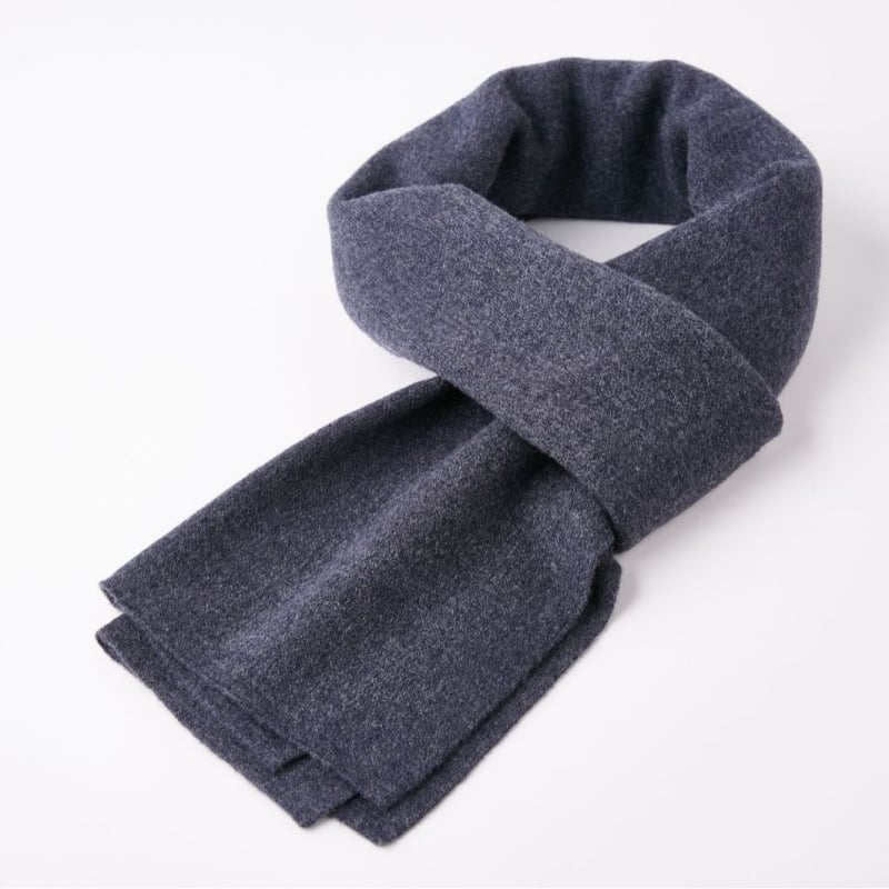 Muški vuneni šal, novi zimski stil, topao i mekan, debeli pleteni, jednobojna boja, svestrani klasični šal za vrat, korejskog stila, poklon za rođendan