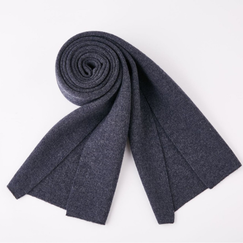 Muški vuneni šal, novi zimski stil, topao i mekan, debeli pleteni, jednobojna boja, svestrani klasični šal za vrat, korejskog stila, poklon za rođendan