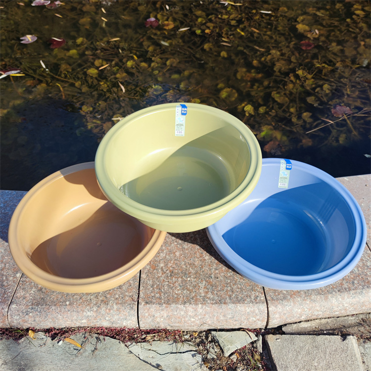 Plastična umivaonica za kućnu upotrebu, promjer 39 cm, pogodna za studentske domove, pranje rublja, pranje ruku, kupanje stopala i pranje povrća