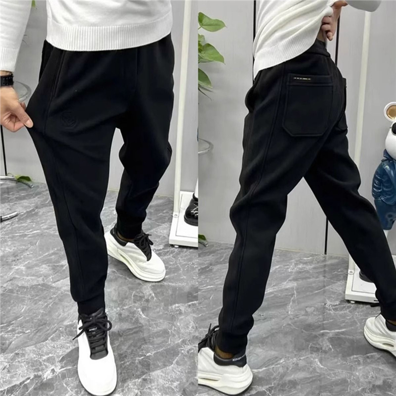 Muške hlače za slobodno vrijeme s flis podstavom, debeli casual jogger hlače u harém kroju za jesen-zimu 2026