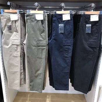 Harajuku casual jesenske unisex široke cargo hlače s više džepova