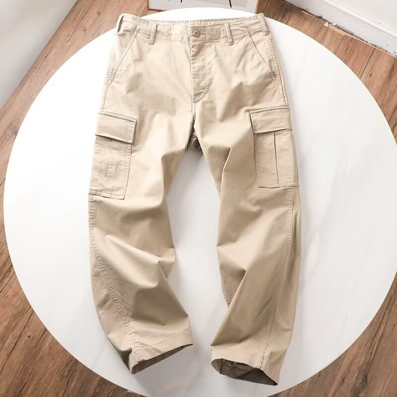 Harajuku casual jesenske unisex široke cargo hlače s više džepova