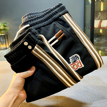 Muške hlače u američkom stilu, teške, s flekse unutrašnjom, tople za jesen/zimu