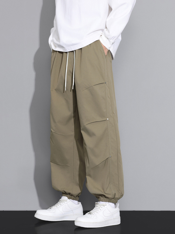 2025 Muške casual hlače za proljeće i jesen — opuštenog kroja jogger hlače, harém cargo stil