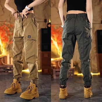 Muške američke retro cargo hlače, slobodan kroj, jogger stil, sportsko casual hlače, haremski stil, duge hlače, proljeće-ljeto 2025