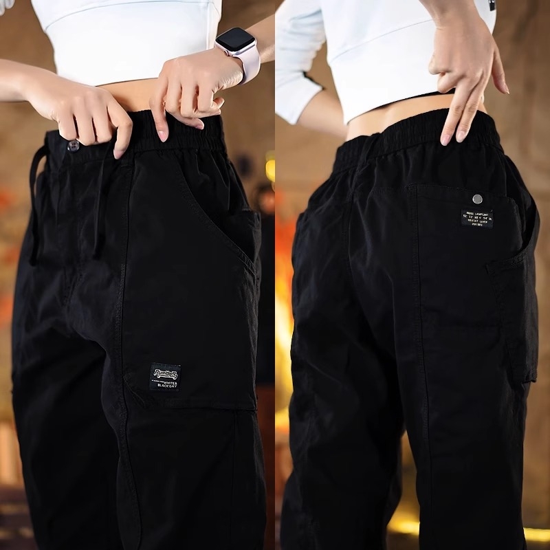Muške američke retro cargo hlače, slobodan kroj, jogger stil, sportsko casual hlače, haremski stil, duge hlače, proljeće-ljeto 2025