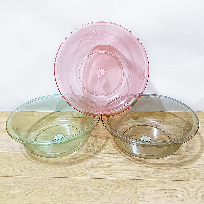 Prozirna PET plastična misa za pranje, kuhinju i rublje, debela, kaljena, kristalno prozirna