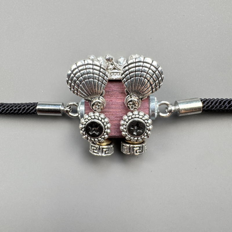 Ručna drvena pletena narukvica s punk robotom, unisex