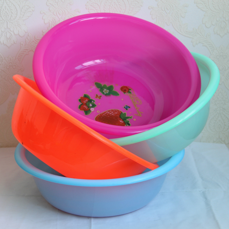 Plastična zdjela za pranje lica, 37 × 11,5 cm, otporna na padove, debeli zidovi, za studente i pranje rublja