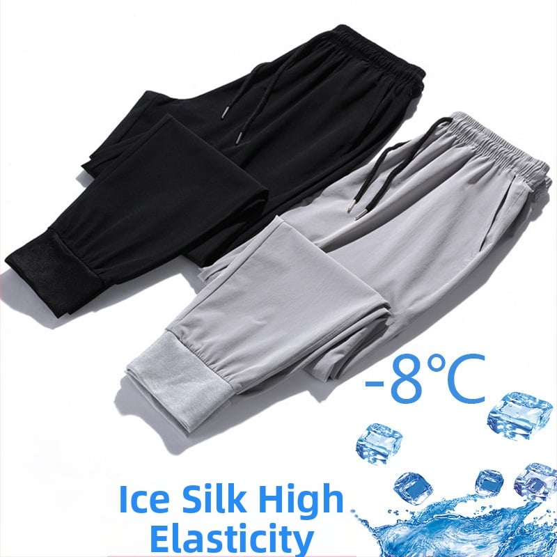 Muške ljetne hlače od ice silk, casual sportske, prozračne