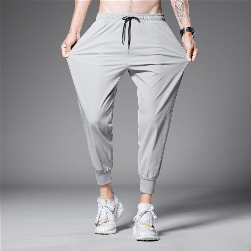 Muške ljetne hlače od ice silk, casual sportske, prozračne