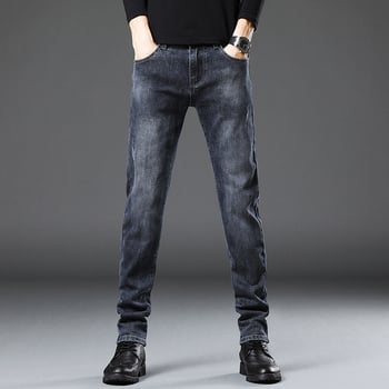 Férfiaknak Slim-Fit skinny farmernadrág, nyári könnyű és rugalmas