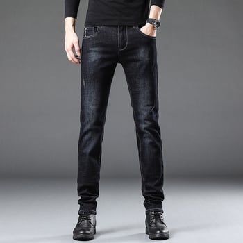 Férfiaknak Slim-Fit skinny farmernadrág, nyári könnyű és rugalmas