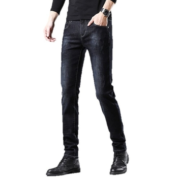 Férfiaknak Slim-Fit skinny farmernadrág, nyári könnyű és rugalmas