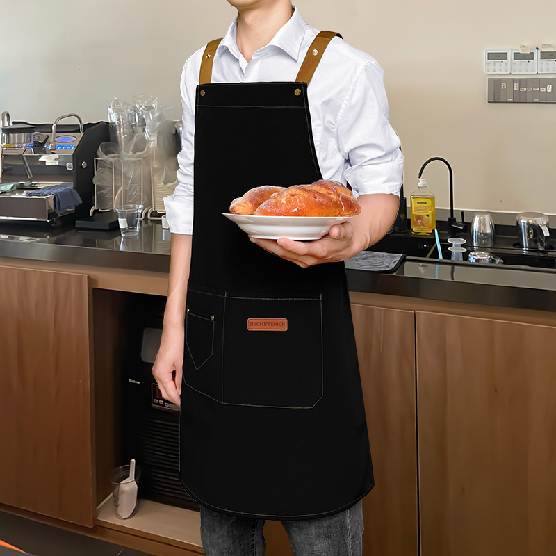 Vodootporna i otporna na masnoću pregača bez rukava za kuhinju, catering i kućno pečenje, univerzalna veličina