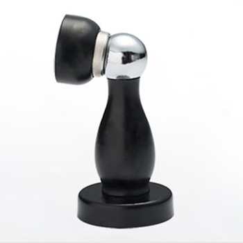 Crni nehrđajući čelični zidni stopper za vrata s magnetom, zaštita od udara za kupaonku