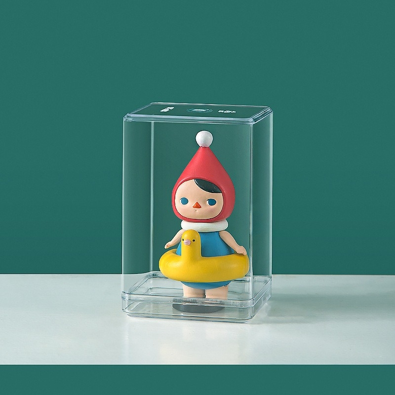 Prozirna akrilna kutija za figurice i modele od blokova, kutija za pohranu otporna na prašinu za anime lutke