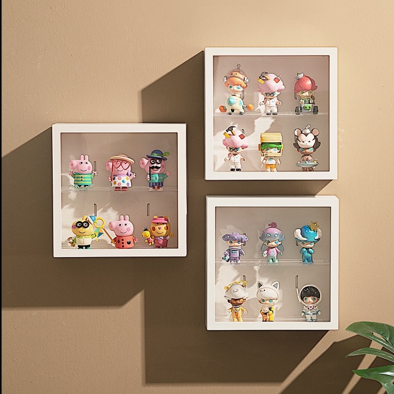 Zidni stalak za pohranu i izlaganje blind box kutija, prozirna kutija za figurice