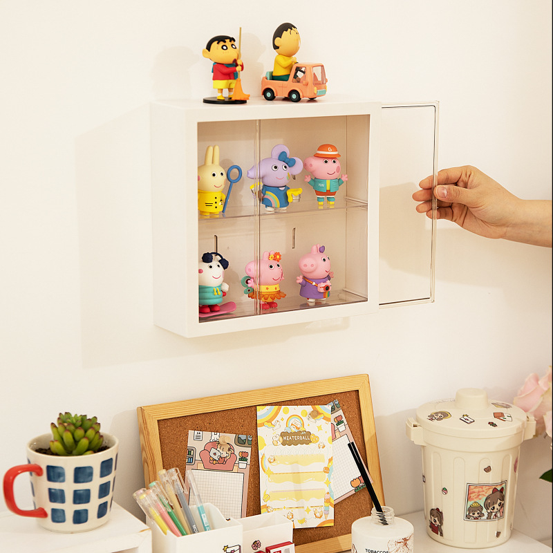 Zidni stalak za pohranu i izlaganje blind box kutija, prozirna kutija za figurice