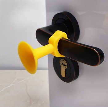 Veliki silikon stopper za vrata kupaonice, zidni plastični buffer bez bušenja, zaštita od udara