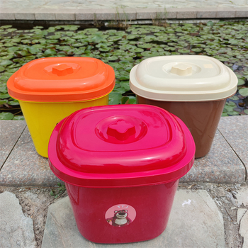 Kockasti plastični spremnik za skladištenje riže s poklopcem, otporan na vlagu i insekata, 9–10 L