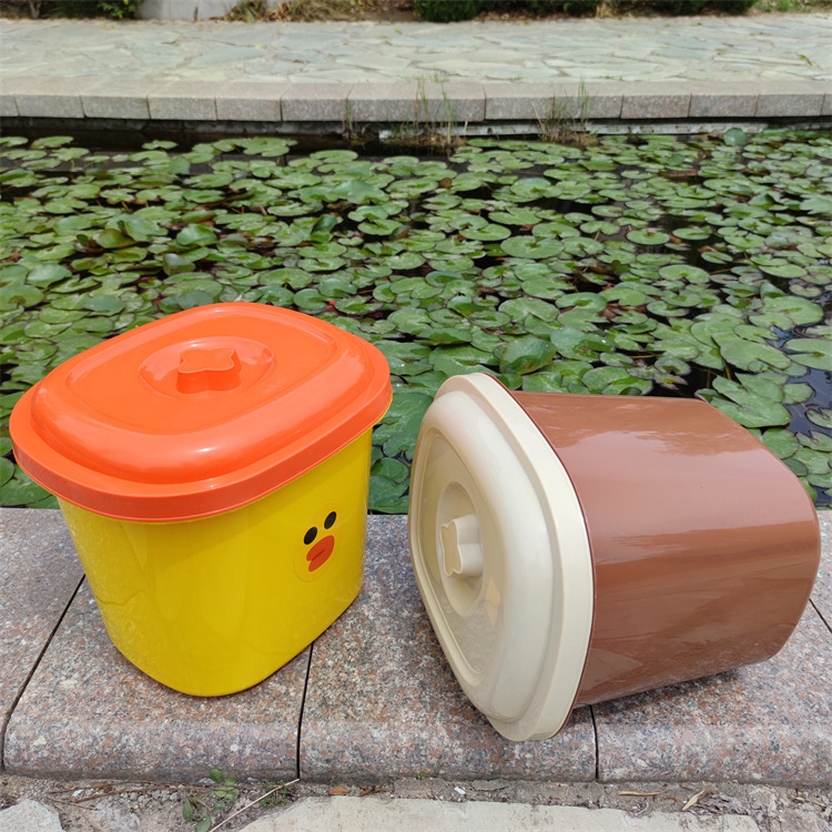 Kockasti plastični spremnik za skladištenje riže s poklopcem, otporan na vlagu i insekata, 9–10 L
