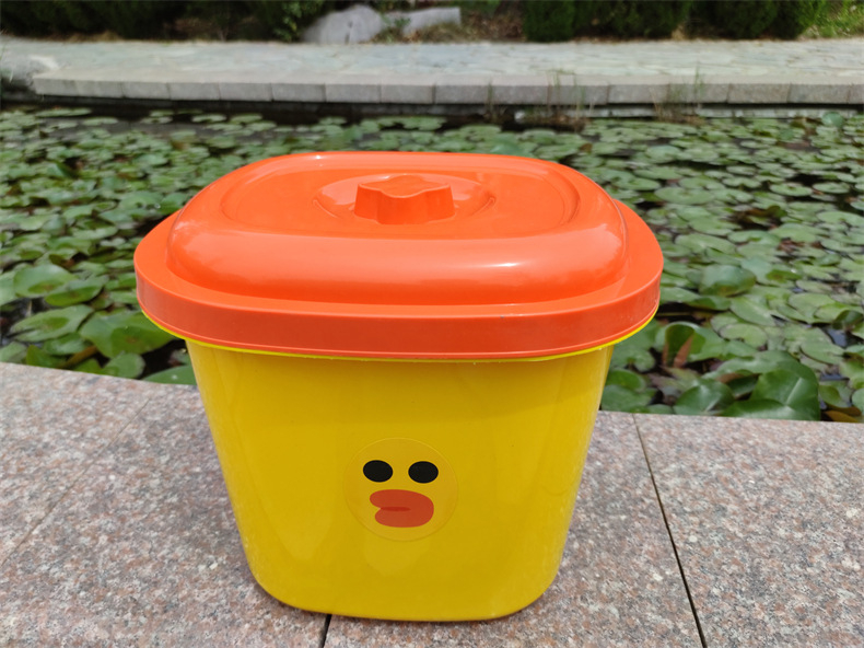 Kockasti plastični spremnik za skladištenje riže s poklopcem, otporan na vlagu i insekata, 9–10 L