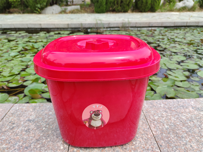 Kockasti plastični spremnik za skladištenje riže s poklopcem, otporan na vlagu i insekata, 9–10 L