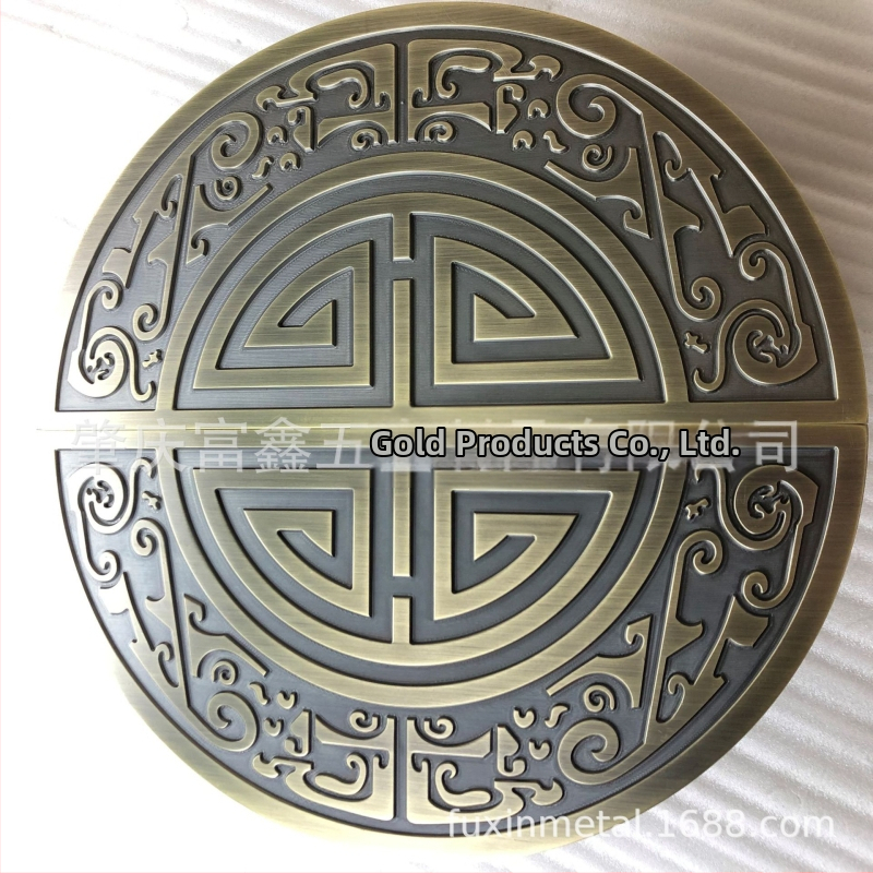 Drška za vrata od aluminijskog profila s brončanim završnim slojem, kineski stil, antik bronza, velika ručica
