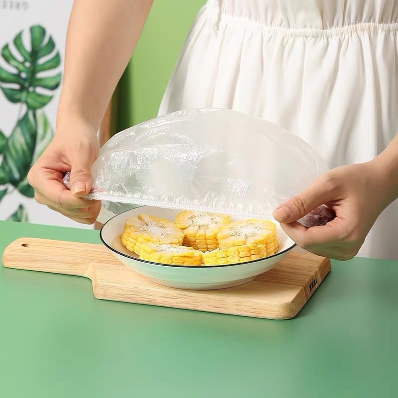 Plastični poklopac za zaštitu hrane i plastične folije – prašini otporan, višenamjenski elastični jednokratni poklopac za očuvanje hrane